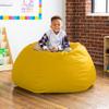 Jaxx Gumdrop Commercial Grade Bean Bag for Educational Environments, Large Size - Premium Vinyl - Yellow view 2