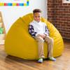 Jaxx Gumdrop Commercial Grade Bean Bag for Educational Environments, Large Size - Premium Vinyl - Yellow view 4