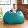 Jaxx Gumdrop Commercial Grade Bean Bag for Educational Environments, Large Size - Premium Vinyl - Turquoise view 2
