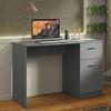 Madesa Compact Computer Desk Study Table for Small Spaces Home Office 43 Inch Student Laptop PC Writing Desks with Storage and Drawer, Modern Ergonomic Gaming Workstation - Grey view 1