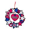 Color Your Own Fuzzy God Bless America Wreath, 12 Pieces view 2