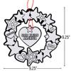 Color Your Own Fuzzy God Bless America Wreath, 12 Pieces view 3