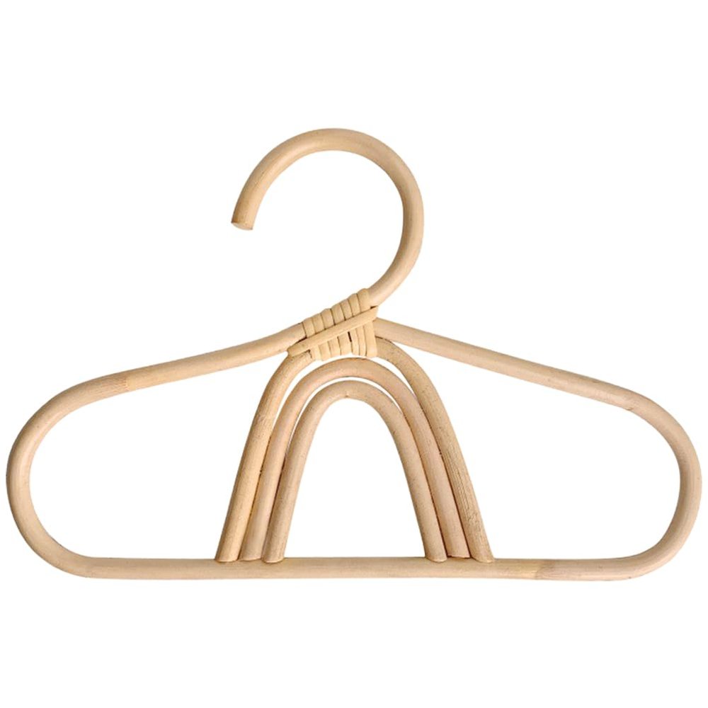 CIYODO Rainbow Rattan Baby Clothes Hanger Compact Kids Organizer for Infant Clothing Nursery Closet Storage