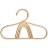 CIYODO Rainbow Rattan Baby Clothes Hanger Compact Kids Organizer for Infant Clothing Nursery Closet Storage view 1