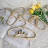 CIYODO Rainbow Rattan Baby Clothes Hanger Compact Kids Organizer for Infant Clothing Nursery Closet Storage view 3