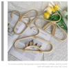 CIYODO Rainbow Rattan Baby Clothes Hanger Compact Kids Organizer for Infant Clothing Nursery Closet Storage view 4