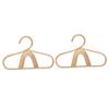 CIYODO 2pcs Rattan Boy Girl Clothes Hanger Premium Smooth Finish Boy Girl Nursery Organizer Small Rattan Hangers for Clothes Clothing Storage view 1