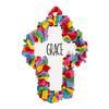 Fun Express Fleece Tied Cross Wreath Craft Kit, Makes 3 view 3
