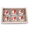 Kurt Adler 80MM Glass Transparent Gnome 6-Piece Ball Ornament Set view 1