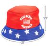 Fun Express God Bless America Patriotic Bucket Hats, 12 Pieces view 3
