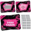 35 Pieces Girls Single Party Dare Cards Scratch Off Night Out Scratch Off Activity Funny Dare Cards for Wedding Bridal Showers Party Supplies(Lips) view 1