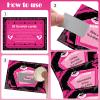 35 Pieces Girls Single Party Dare Cards Scratch Off Night Out Scratch Off Activity Funny Dare Cards for Wedding Bridal Showers Party Supplies(Lips) view 2