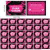 35 Pieces Girls Single Party Dare Cards Scratch Off Night Out Scratch Off Activity Funny Dare Cards for Wedding Bridal Showers Party Supplies(Lips) view 4