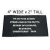 Corinthians 16:13 Patch Embroidered Iron-on/Sew-on Applique, Religious Eternal Life Bible Verse, Love Jesus God, Christian Biker, Decorative Embroidery Clothing Vest Jackets Jeans, Premium Stitching view 2