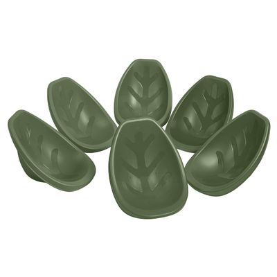 ECR4Kids Leaf Floor Seat, Rocker Chair, Hunter Green, 6-Piece