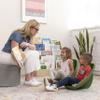 ECR4Kids Leaf Floor Seat, Rocker Chair, Hunter Green, 6-Piece view 2