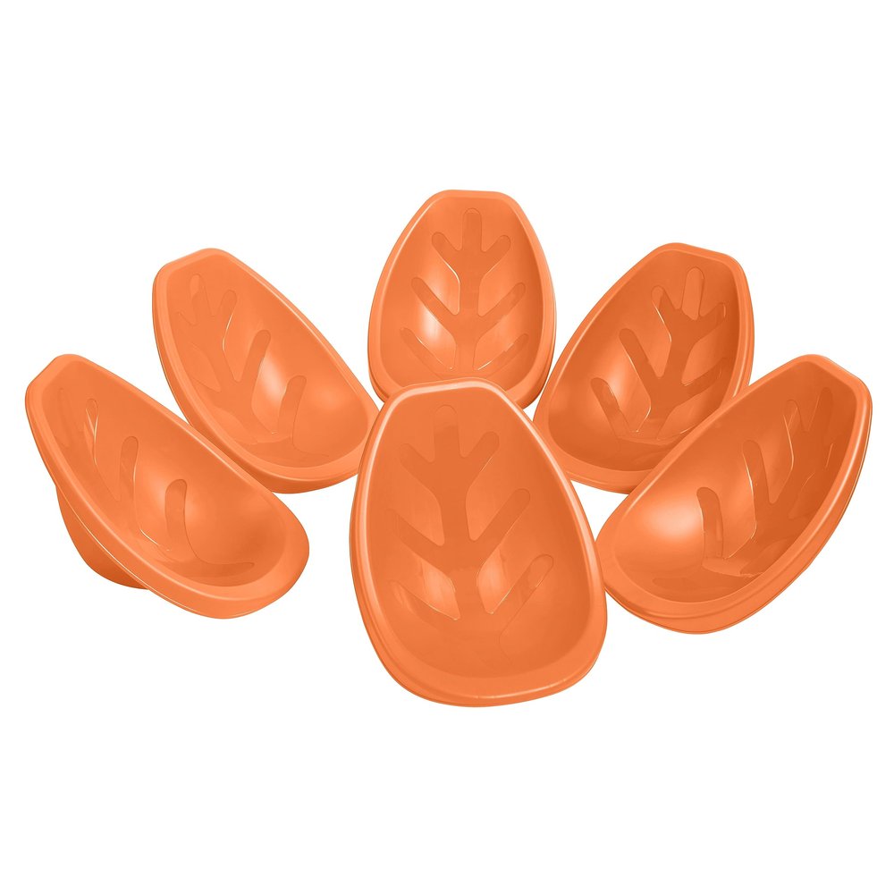 ECR4Kids Leaf Floor Seat, Rocker Chair, Orange, 6-Piece