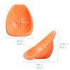 ECR4Kids Leaf Floor Seat, Rocker Chair, Orange, 6-Piece view 3
