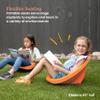ECR4Kids Leaf Floor Seat, Rocker Chair, Orange, 6-Piece view 4