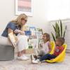 ECR4Kids Leaf Floor Seat, Rocker Chair, Yellow, 6-Piece view 2