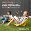 ECR4Kids Leaf Floor Seat, Rocker Chair, Yellow, 6-Piece view 4