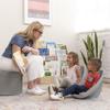 ECR4Kids Leaf Floor Seat, Rocker Chair, Light Grey, 6-Piece view 2