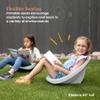 ECR4Kids Leaf Floor Seat, Rocker Chair, Light Grey, 6-Piece view 4
