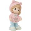 Precious Moments 223012 My Grandma Spoils Me Brunette Hair/Light Skin Bisque Porcelain Girl Figurine view 3