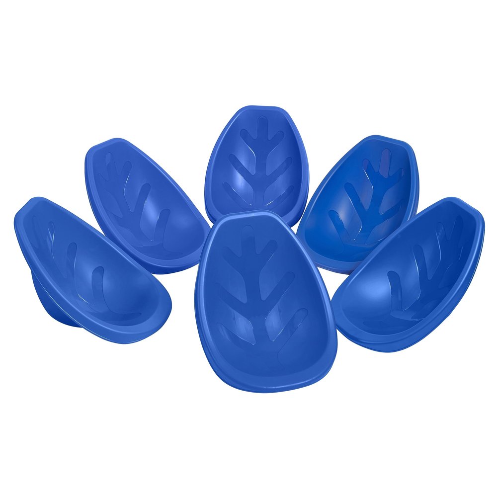ECR4Kids Leaf Floor Seat, Rocker Chair, Blue, 6-Piece