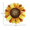 UKELER Sunflower Bath Rug for Bathroom 2' Washable Soft Flower Area Rugs Kitchen Mat Non Slip Absorbent Bath Mat, Yellow view 3