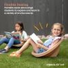 ECR4Kids Leaf Floor Seat, Rocker Chair, Sand, 6-Piece view 4