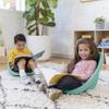ECR4Kids Leaf Floor Seat, Rocker Chair, Seafoam, 6-Piece view 2