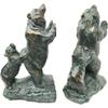 1 Pcs of Family Grizzly Momma Bear and Cub Pushing Weight Bookends Pair Resin Figurine view 1