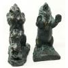 1 Pcs of Family Grizzly Momma Bear and Cub Pushing Weight Bookends Pair Resin Figurine view 2