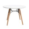 Neos Modern Furniture Midcentury MDF Top Kids Side, White Children's Table view 1