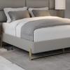 VANT Elevated Platform Bed - Burnished Brass - Califronia King Size - Zigrino Mineral - Easy Assembly Bed Frame - No Box Spring Needed - Sleek Modern Design for Any Bedroom view 2
