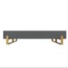 VANT Elevated Platform Bed - Burnished Brass - Califronia King Size - Zigrino Mineral - Easy Assembly Bed Frame - No Box Spring Needed - Sleek Modern Design for Any Bedroom view 4