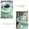 QPZK Yellow Traditional Chinese Porcelain Pickle Jar, Ceramic Fermentation Crock Pickling Pot,Fermenting Jar with Water Seal Airlock Lid Stoneware Fermenter for Kimchi Sa 7KG view 3