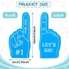 Sinmoe 100 Pcs Mini Foam Fingers Football Party Favors #1, Multicolor view 2