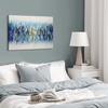 100% Hand Painted Abstract Wall Art Blue Rhapsody Textured Oil Painting on Canvas, Modern Abstract Seascape Paintings Artwork for Bedroom Living Room Home Decoration 20x28 Stretched and Framed view 3
