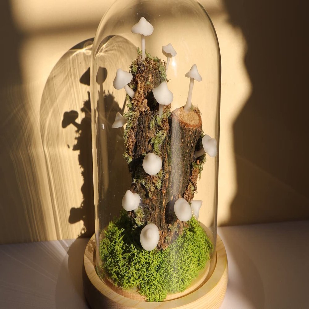 Sofyee Original Small Mushroom, Retro Cute Mushroom lamp, Small Tree Mushroom, Small Mushroom, Handmade Mushroom lamp, Handmade Gift Mushroom lamp (USB Finished Product)