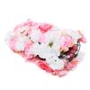 12 Pack Artificial Flower Wall Panels 24" x 16" Pink&White Faux Hydrangea and Rose Artificial Flower Backdrop Panels for Wedding Party Event Flower Wall Decor view 4