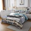 Manfei Lake House Theme Kids Bedspread King Size,Boating Fishing Happy Camping Coverlet Set,Girls Boys Adults Room Decor,Old Wooden Board Quilted Coverlet,Rustic Farmhouse Bedding Quilt,2 Pillowcases view 3
