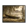 Stupell Industries Lakeside Canoe Forest Wilderness Giclee Framed Wall Art, Design by Lil' Rue view 1