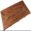 Bare Decor Giza Teak Shower Mat (35.5" x 19.75") and Peter Teak Toilet Mat (20" x 18") view 3