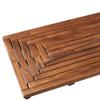 Bare Decor Giza Teak Shower Mat (35.5" x 19.75") and Peter Teak Toilet Mat (20" x 18") view 4