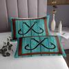 Fish Hook Anchor Kids Bedspread King Size,Lake House Nautical Coverlet Set,Girls Boys Adults Room Decor,Rustic Farmhouse Wooden Plank Cabin Quilted Coverlet,Blue Retro Bedding Quilt,2 Pillowcases view 4