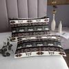 Erosebridal Bull Skull Bedspread Boho Moth Tribal Quilted for Kids Child Boys Girls,Exotic Sun and Moon Coverlet Set Geometric Aztec Decor Western Quilt Set Twin,Bohemian Room Decor Grey view 4
