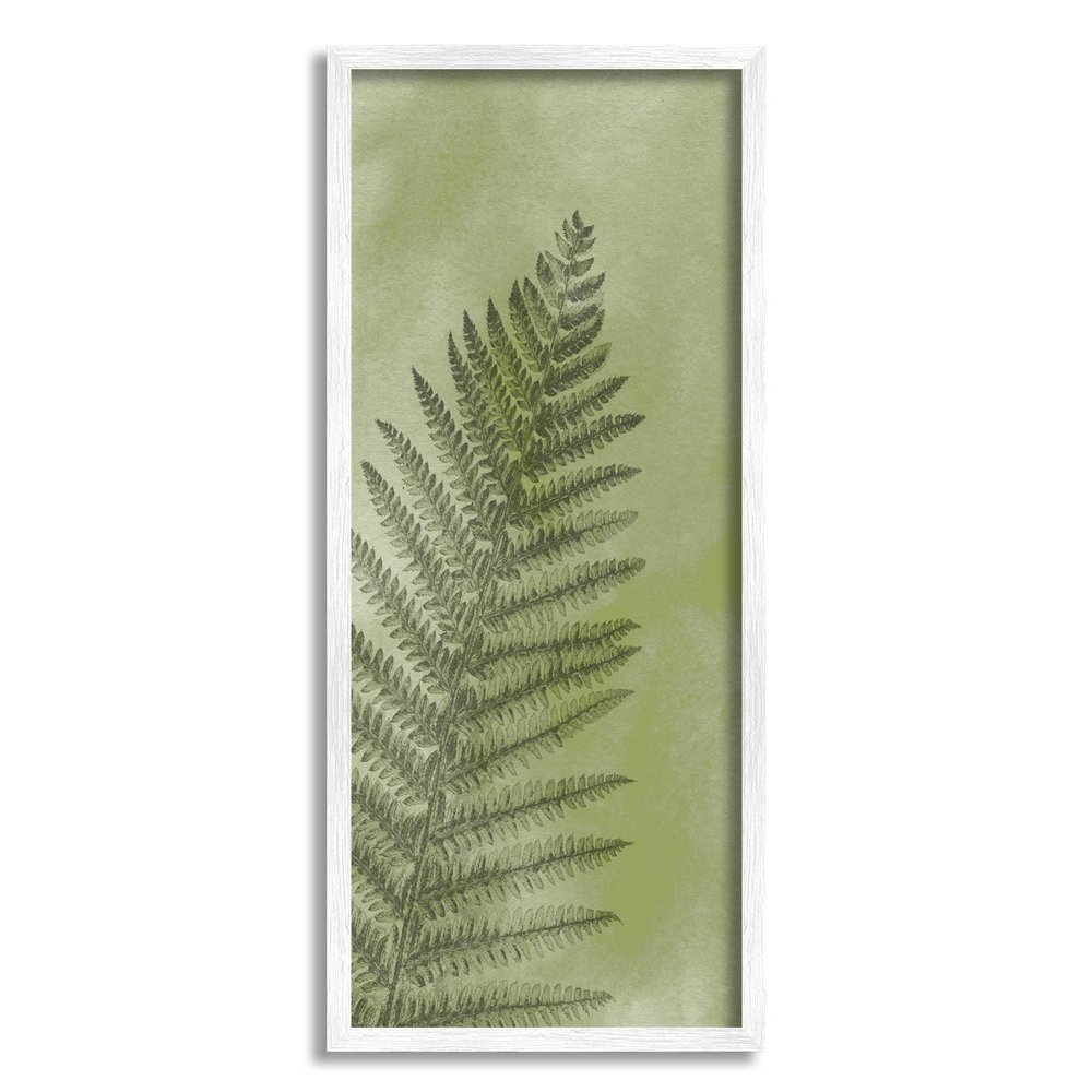 Stupell Industries Intricate Fern Sprout Leaf Giclee Framed Wall Art, Design by Ziwei Li