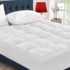 CYMULA California King Mattress Topper - Extra Thick Cooling Mattress Pad Cover for Back Pain - Soft Mattress Protector Bed Topper Pillow Top with 8-21 Inch Deep Pocket 3D Snow Down Alternative Fill view 1